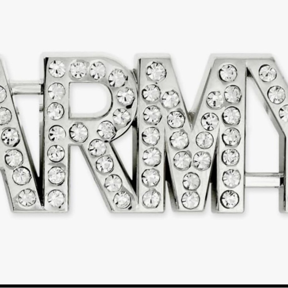 Army Rhinestone Lapel Pin